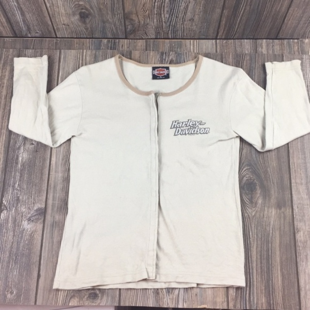 HARLEY DAVIDSON LONG SLEEVE SNAP FRONT SHIRT